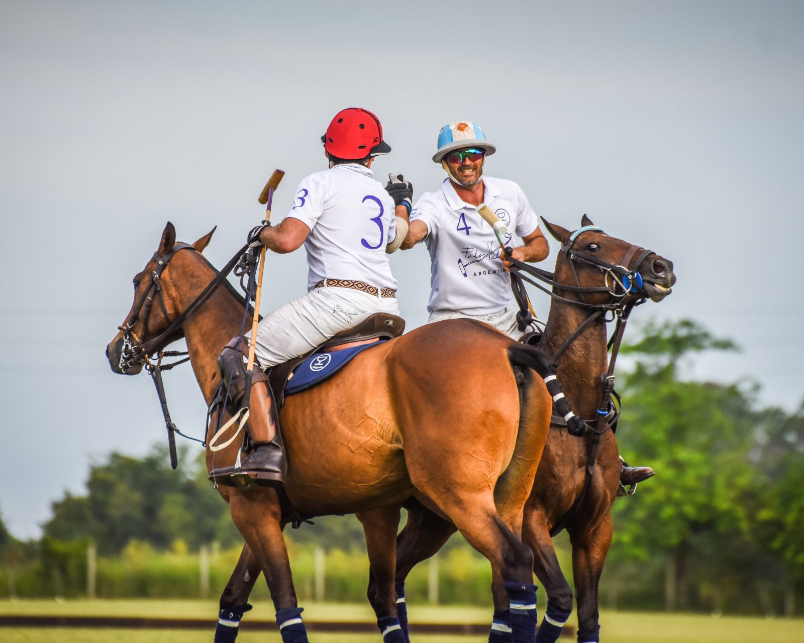 Derek MacLennan on horseback with Mono Polo