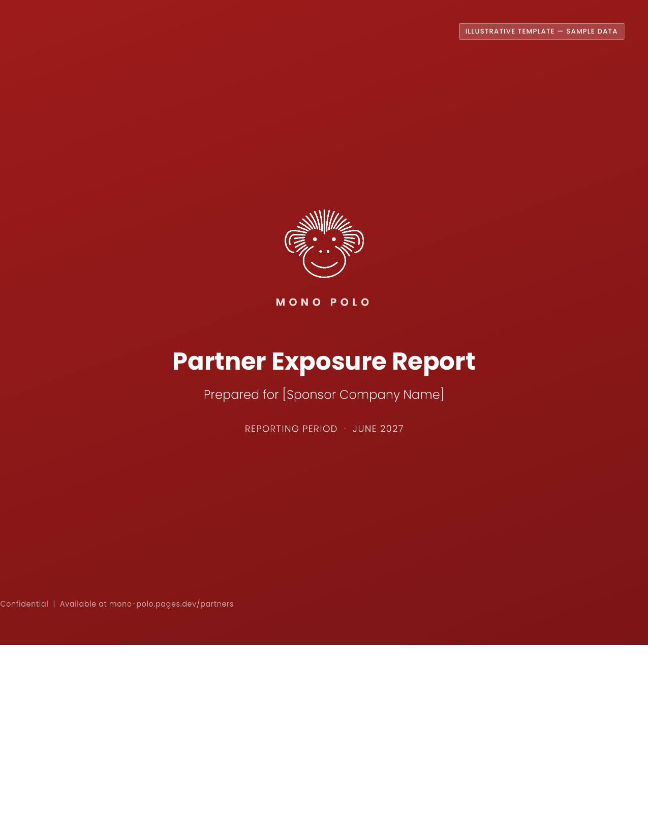 Report page 1 — Partner Exposure Report cover