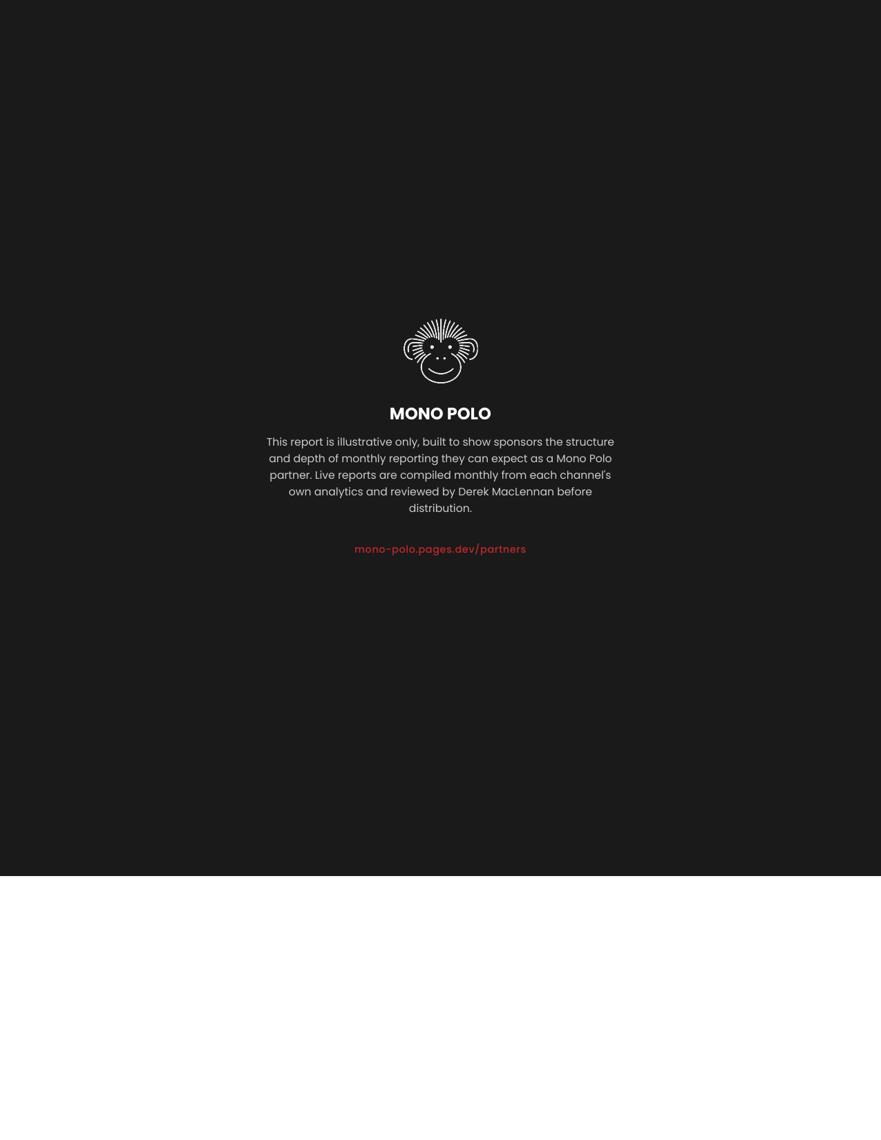 Report page 7 — Closing note on how the report is compiled